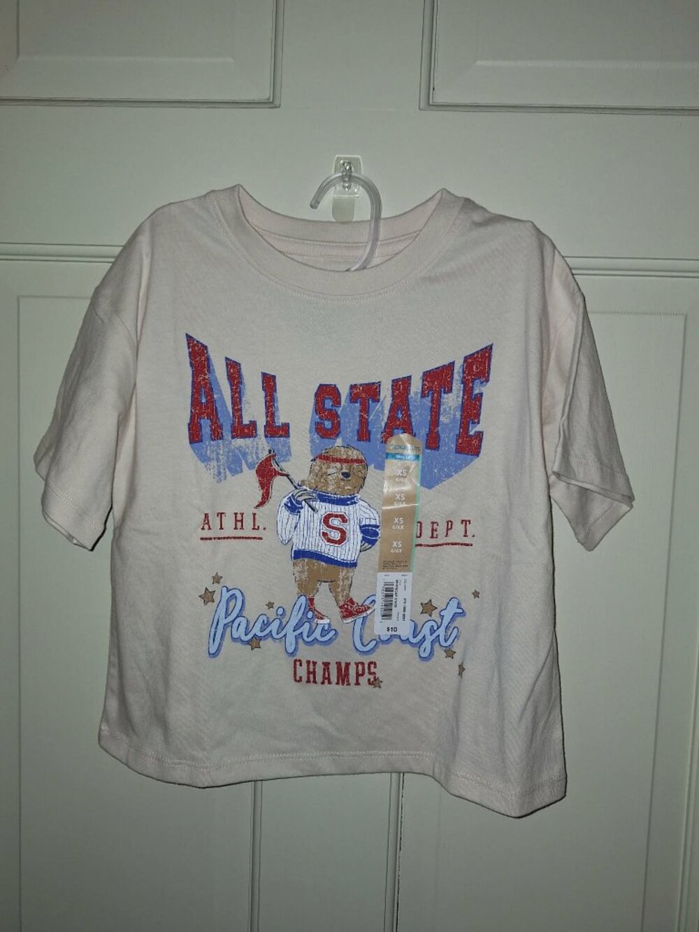NWT Girls Thereabouts Team Sloth Tee, Size 6/6X